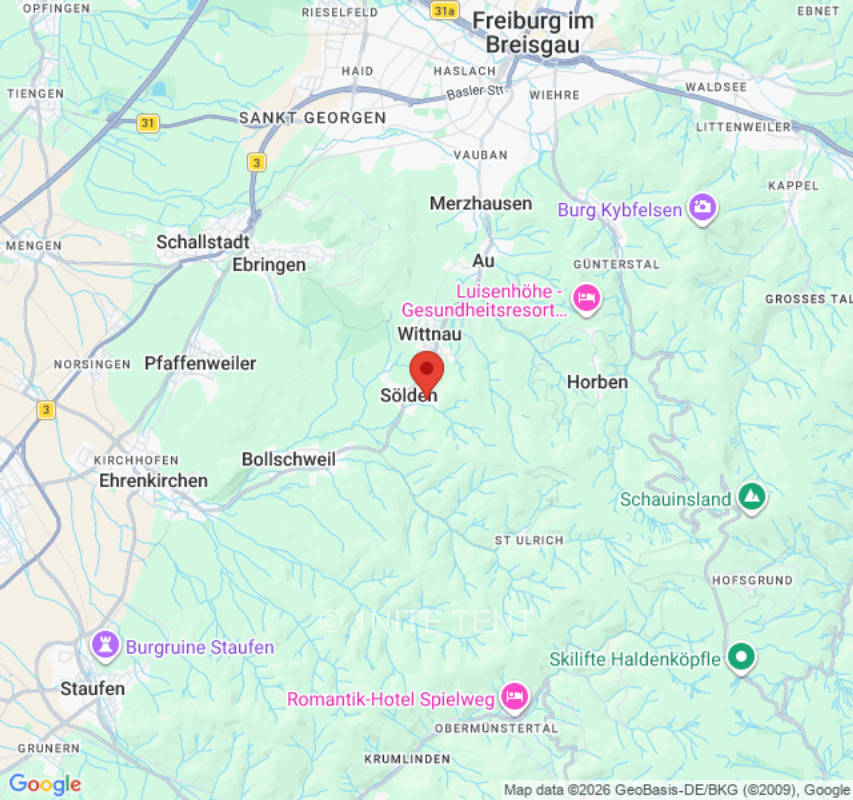 Zeltplatz in Sölden, privater Stellplatz
