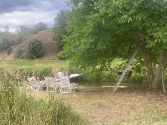 Happy by the Stream – Campsite on the Wiesent