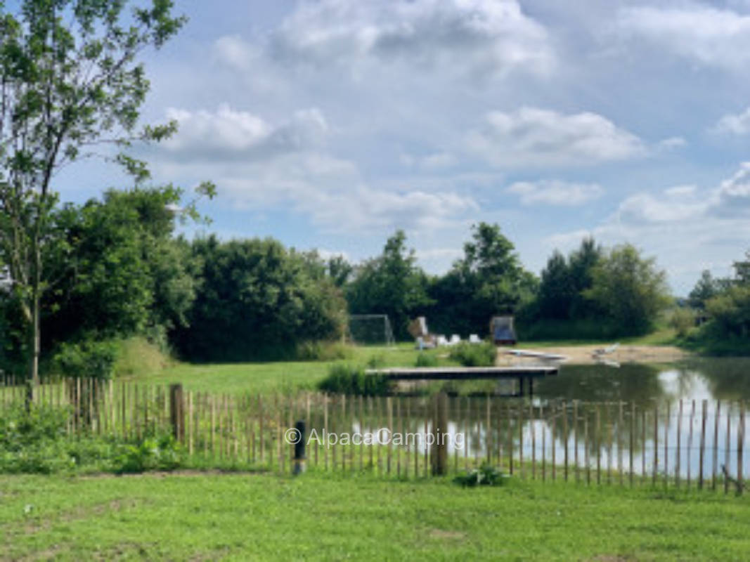 "Seeblick 2" directly at the in-house swimming pond