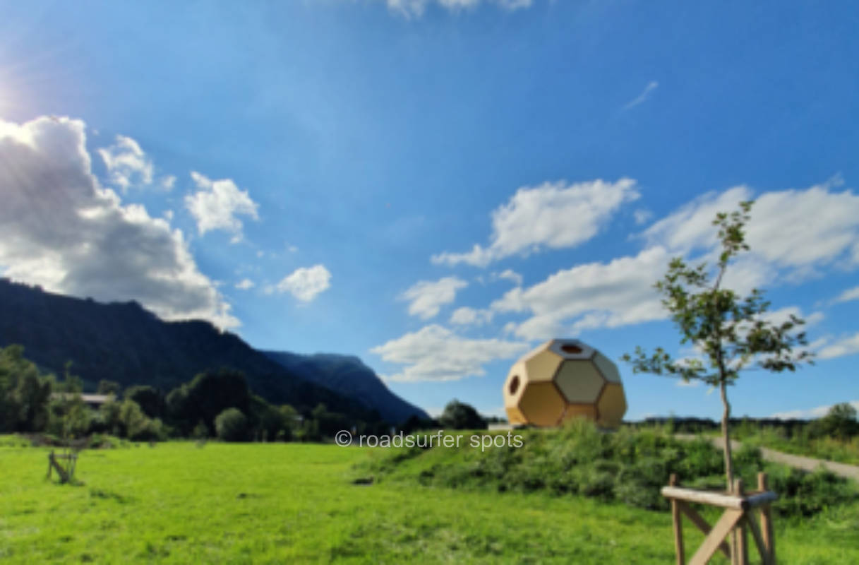 Camping neben den Bienen