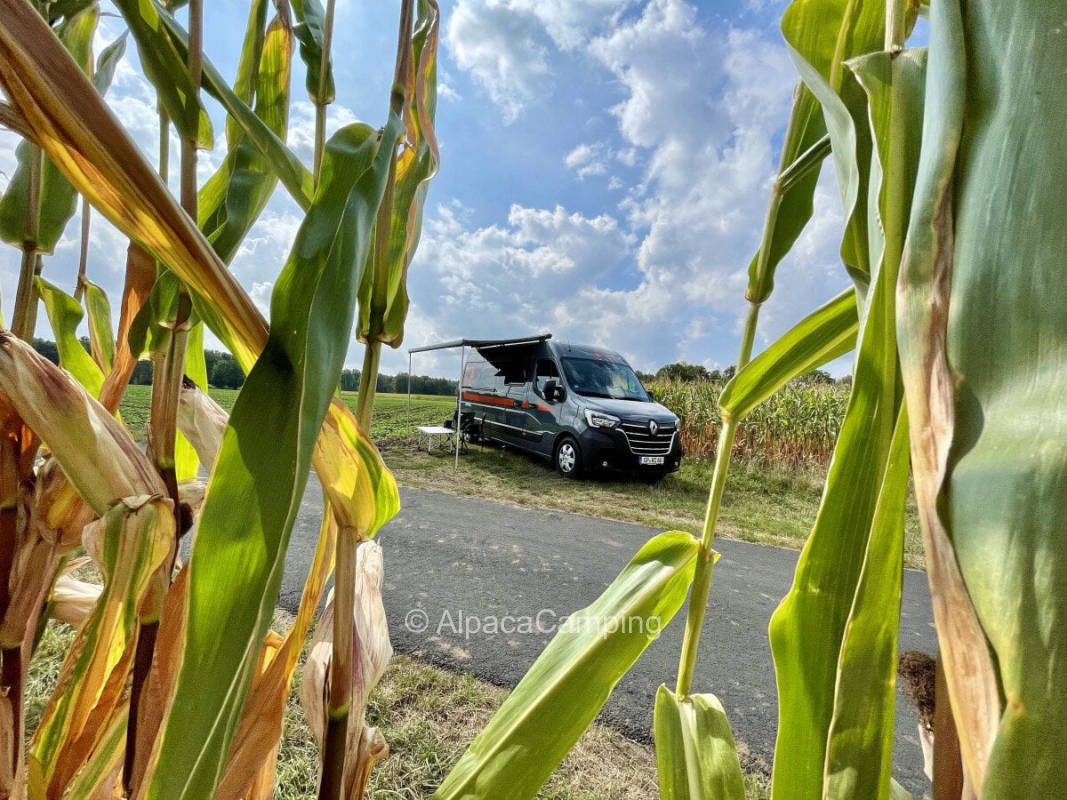 Single parking space between the fields in Telgte
