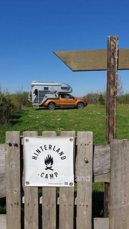 Stellplatz auf der Wiese mit Brockenblick 