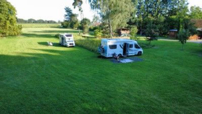 Idyllic pitch at Birkensee Lünebg. Heath
