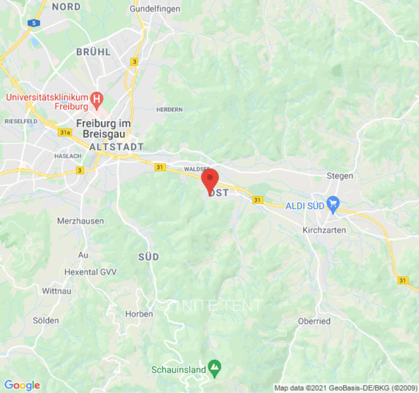 Campground in Freiburg im Breisgau, privater Stellplatz