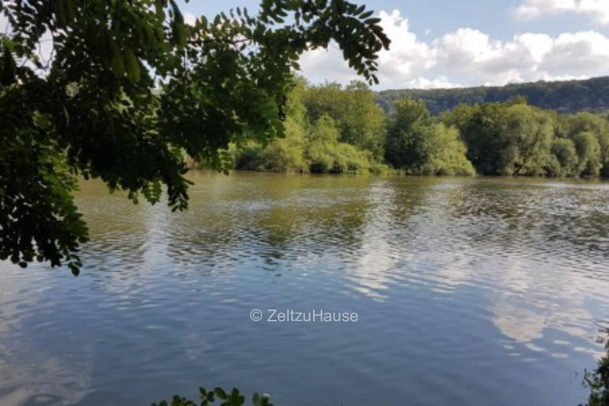 Nature place at the Necktal cycle path