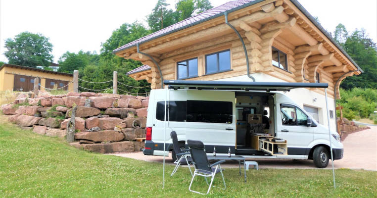 Am Blockhaus im Spessart am Waldrand
