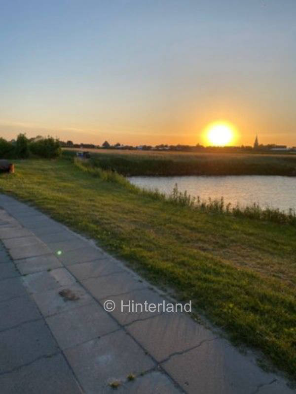 Camping in einer Altländer Apfelplantage