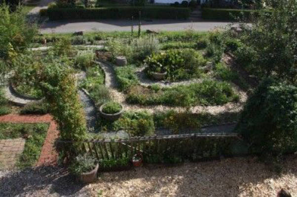 Pitch at the Herb Labyrinth in the Neckar Valley