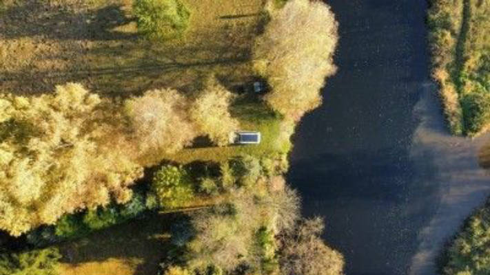 Campen am Grenzufer / am Ufer der Werra