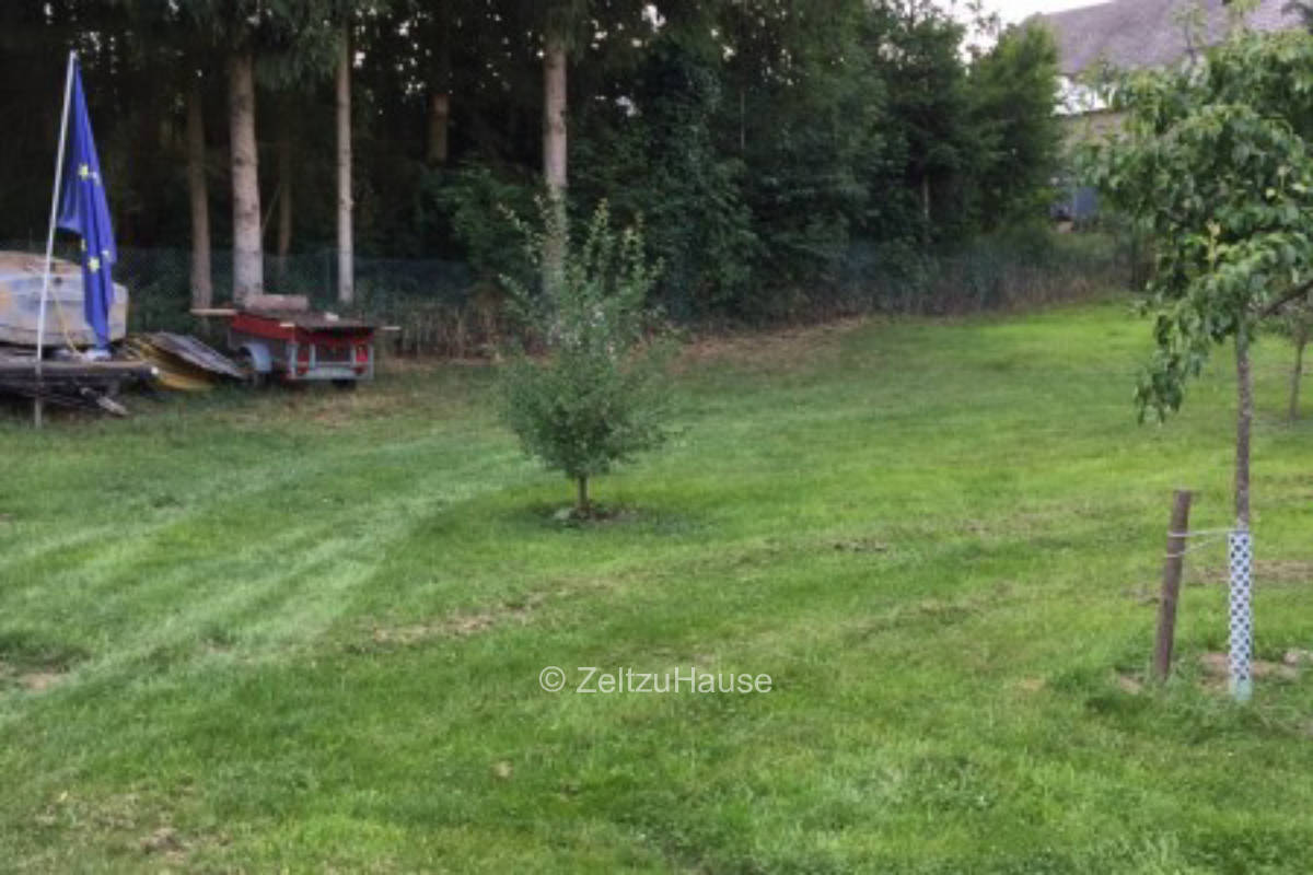 Zelten auf der Streuobstwiese