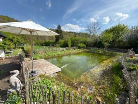 Family-friendly garden for camping + natural pool Altmühltal