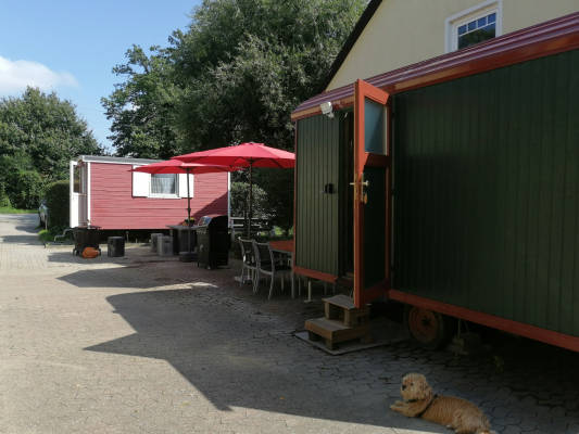 Schaferwagen auf dem ponyhof