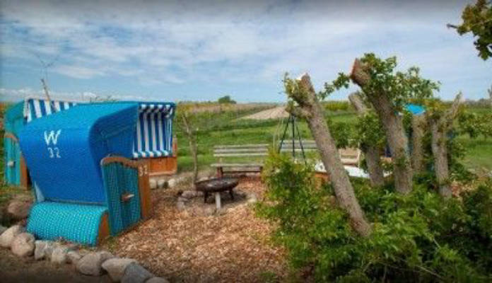 Motorhome pitch with wonderful views
