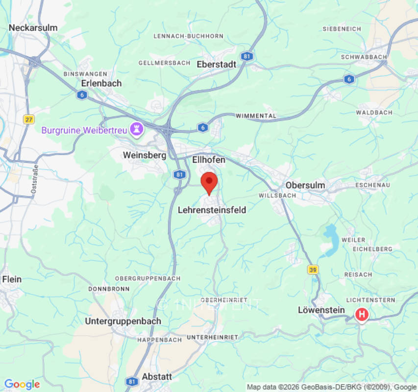 Zeltplatz in Lehrensteinsfeld