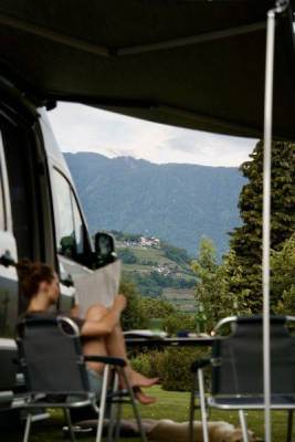 Camperplatz in Meran am Bach