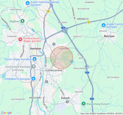 Tent campsite in Kempten (Allgäu)