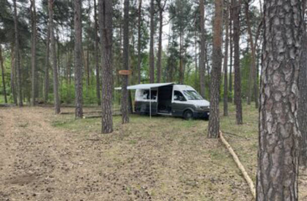 Shady pitch at the forest, Groß Köris