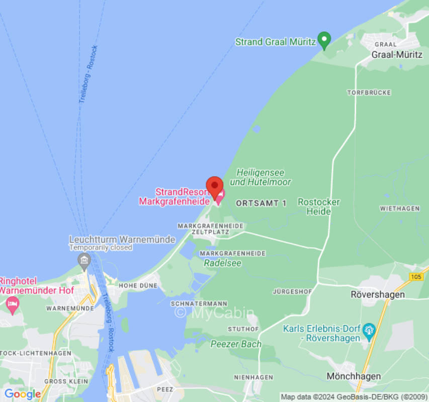 Am Strand, direkt hinter den Dünen