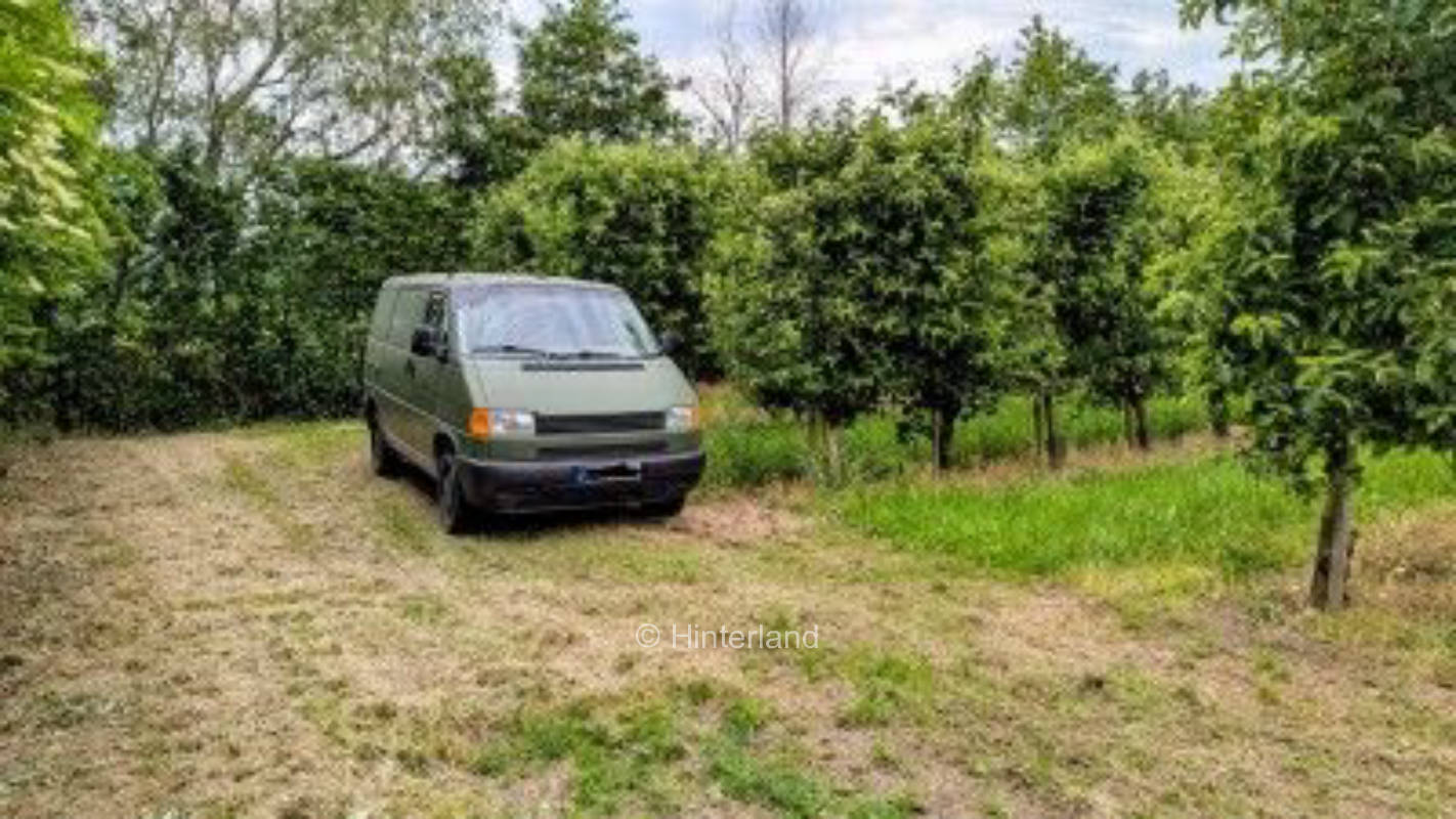 Campen auf unserer Apfelplantage 