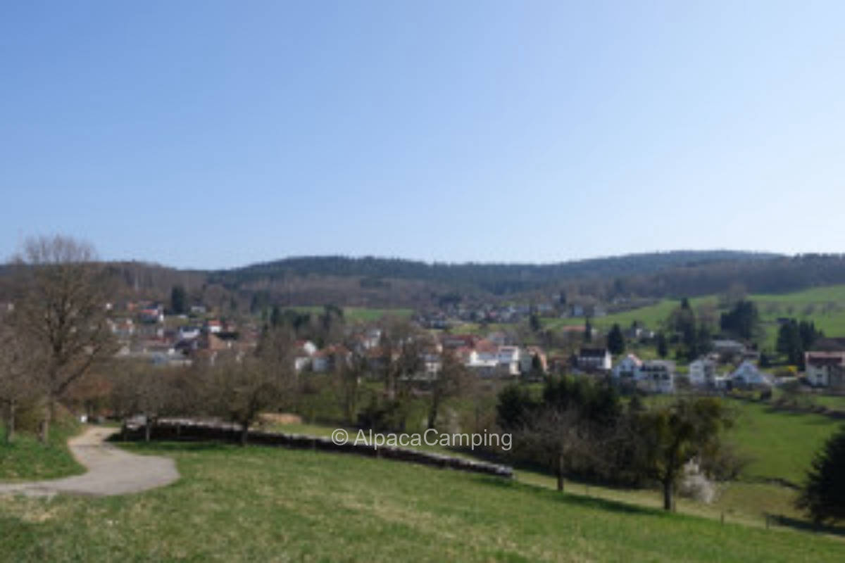 Einzelstellplatz in Unter-Abtsteinach in Ortsrandlage